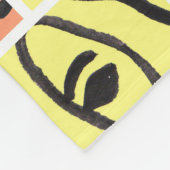 Bold Color Dog Faces Fleecedecke (Ecke)