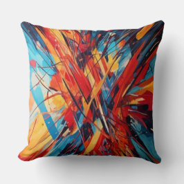 Bold Color Splash Cushion for Modern Artistic Home Kissen