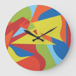 Bold Color Splash Toucan Wall Clock Große Wanduhr