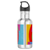 Bold Color Swirls Stainless Water Bottle Edelstahlflasche (Rückseite)