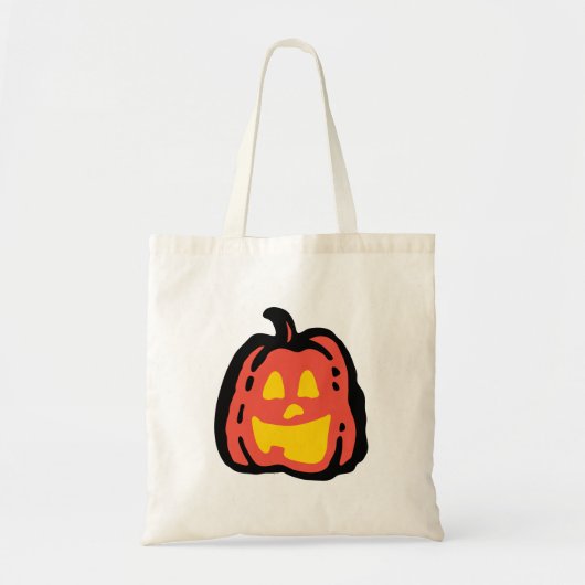 Bold Colorful Minimalist Halloween Tote Bag Tragetasche (Vorne)