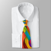 Bold Colorful Paisley Neck Tie Krawatte (Gebunden)
