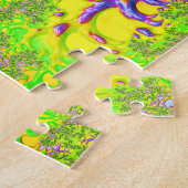 Bold Colorful Psychedelic Funky Acid Trip Fraktal Puzzle (Seite)