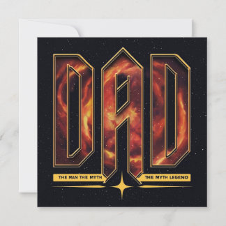 Bold Colorful 'VATER' Vathers Day Card Einladung