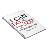 Bold Colors PHILIPPIANS 4:13 Notizblock (Rechte Seite)