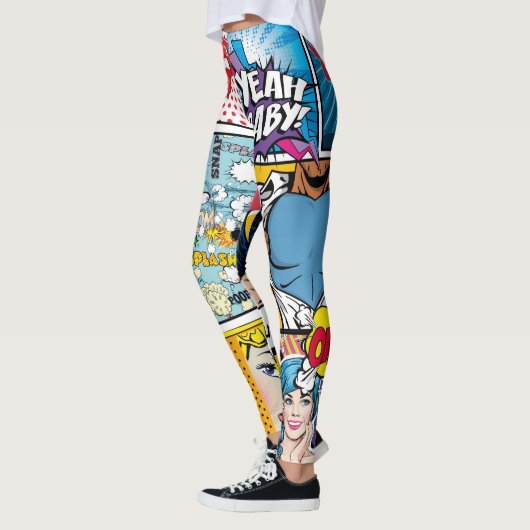 Bold Comic Strip Loud, Fun Pop Art Leggings (Links)