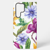 Bold country flower pattern - large samsung galaxy hülle (Rückseite)
