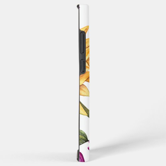 Bold country flower pattern - large  samsung galaxy hülle (Rechte Seite)