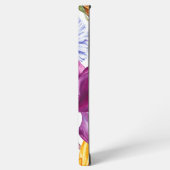 Bold country flower pattern - large samsung galaxy hülle (Linke Seite)