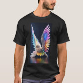 Bold Crystal Eagle Emblem T - Shirt: Embrace Fearl T-Shirt (Vorderseite)