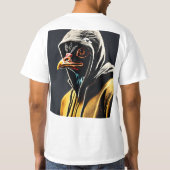 Bold Crystal Eagle Emblem T - Shirt: Embrace Fearl T-Shirt (Rückseite)