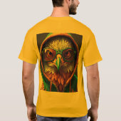 Bold Crystal Eagle Emblem T - Shirt: Embrace Fearl T-Shirt (Rückseite)