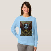Bold Crystal Eagle Emblem T - Shirt: Embrace Fearl T-Shirt (Vorne ganz)