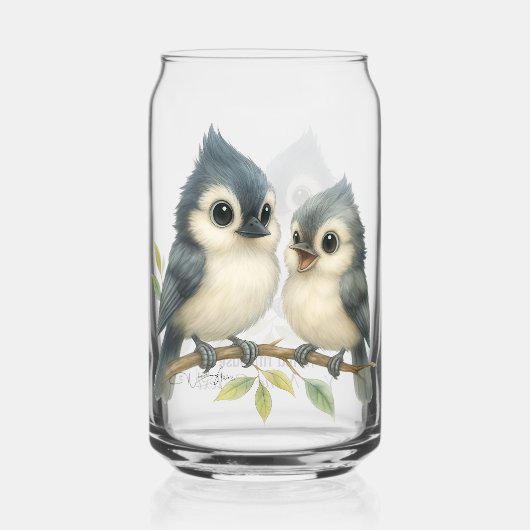 Bold Curious Titmouse Dosenglas (Rückseite)
