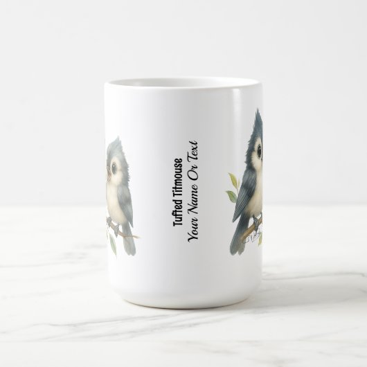 Bold Curious Titmouse Kaffeetasse (Mittel)