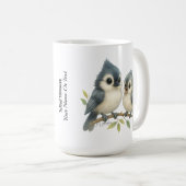 Bold Curious Titmouse Kaffeetasse (VorderseiteRechts)