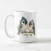 Bold Curious Titmouse Kaffeetasse (Links)