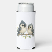 Bold Curious Titmouse Selters Dosenkühler (Seltzer Rückseite)