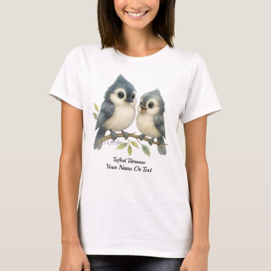 Bold Curious Titmouse T-Shirt (Vorderseite)
