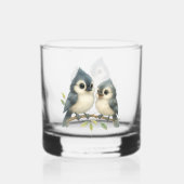 Bold Curious Titmouse Whiskyglas (Rückseite)