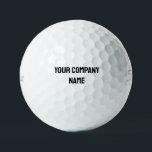 Bold Custom Company Name Titleist Pro V1 Golfball<br><div class="desc">Benutzerdefinierter Firmenname Schwarzer Text. Kühne.</div>