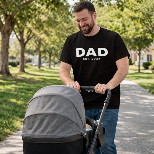 Bold Dad Established New Dad T-Shirt