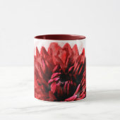 Bold Dahlia Watercolor Crimson Tasse (Zentrum)