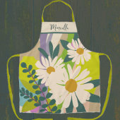 Bold Daisy Bloom with Colorful Color Blocks  Schürze