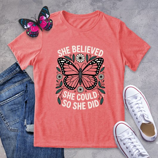 Bold Daisy Butterfly Motivation Shirt