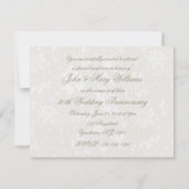 Bold Damask 30. Hochzeitstag Einladung (Rückseite)