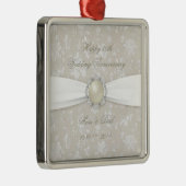 Bold Damask 30th Wedding Anniversary Ornament (Rechts)