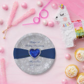 Bold Damask 45. Hochzeitstag Teller (Party)