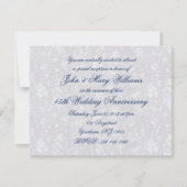 Bold Damask 45. Jahrestag 4.25x5.5 Einladung (Rückseite)