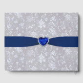 Bold Damask 45. Wedding Anniversary Gästebuch (Rückseite)