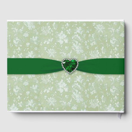 Bold Damask 55-jähriges Gästebuch (Rückseite)