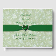 Bold Damask 55-jähriges Gästebuch