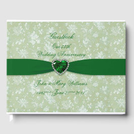 Bold Damask 55-jähriges Gästebuch