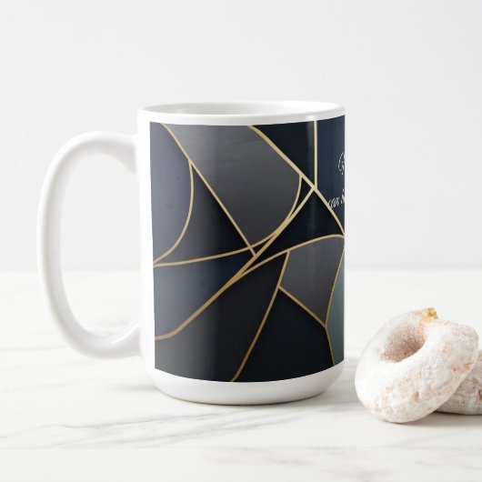BOLD Definition Mug – Confident&Motivational Gift Kaffeetasse (Mit Donut)