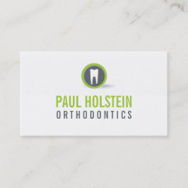 BOLD DENTIST BUSINESS CARD :: modernes Zahnlogo 1 Visitenkarte