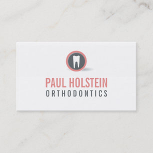 BOLD DENTIST BUSINESS CARD :: modernes Zahnlogo 5 Visitenkarte