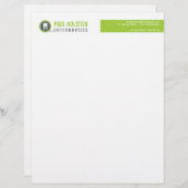 BOLD DENTIST LETTERHEAD: modernes Zahnlogo Limon Briefbogen (Vorne/Hinten)