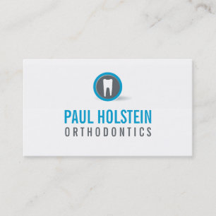 BOLD DENTIST pro zahnärztliches, modernes Zahnlogo Visitenkarte