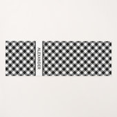 Bold Diagonal Schwarz-weiß Buffalo Kariert Ihren N Yogamatte (Vorderseite (Horizontal))