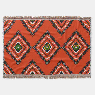 Bold Diamond Pattern Boho Throw Blanket Decke