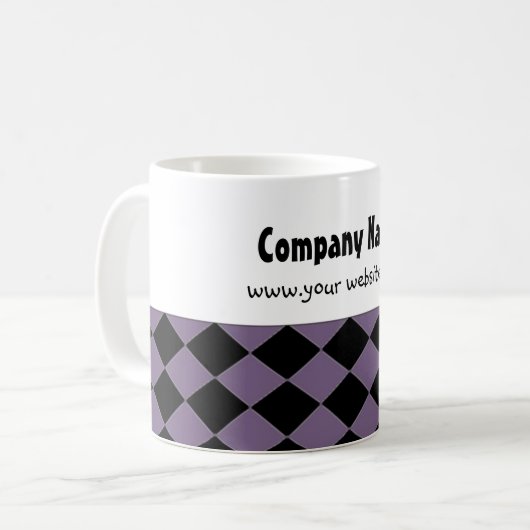 Bold Diamond Pattern Kaffeetasse (Vorderseite Links)