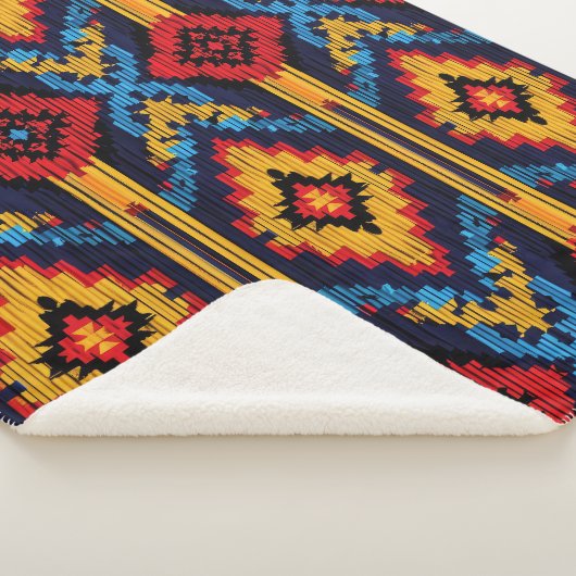 Bold Diamond Southwestern Pattern Sherpadecke (3/4)