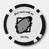 Bold “Don’t Mess With Me” Poker Chip (Rückseite)