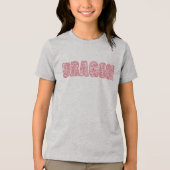 Bold 'DRAGON' Word Art T-Shirt Graphic Tri-Blend Shirt (Vorderseite)