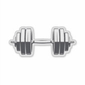 Bold Dumbell Power - Minimalistische Fitness Desig Aufkleber (Vorderseite)