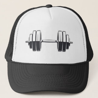 Bold Dumbell Power - Minimalistische Fitness Desig Truckerkappe